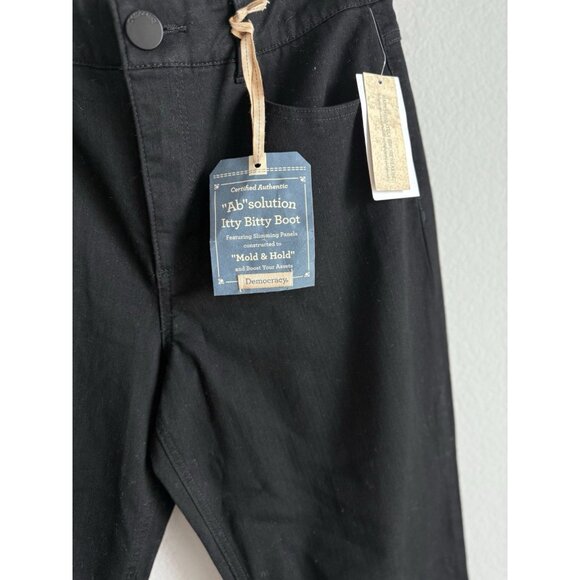 Democracy Women’s AB Solution Itty Bitty Bootcut Jeans Black Size 12 NEW Stretch - Picture 11 of 13